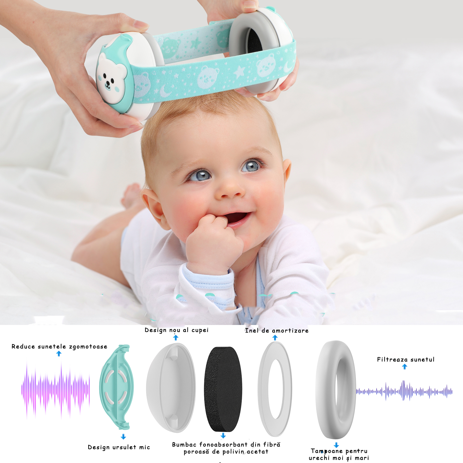 casti antifonice bebelusi